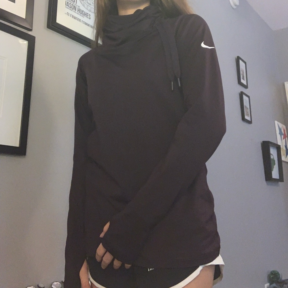 NIKE DRI-FIT SCRUNCH NECK PULLOVER